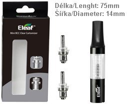 iSmoka-Eleaf Mini BCC clearomizer Sada 1,6ml Clear-Black 