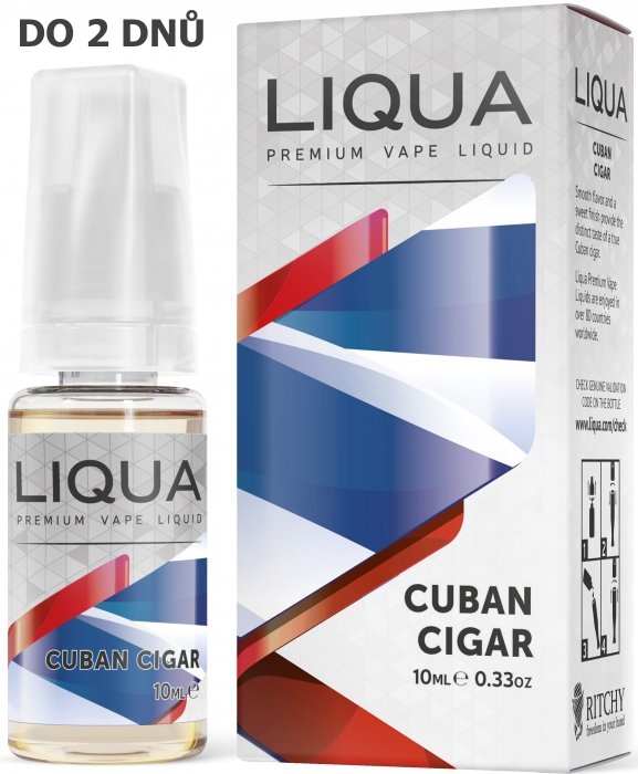 Liquid LIQUA Cuban Tobacco 10ml-0mg