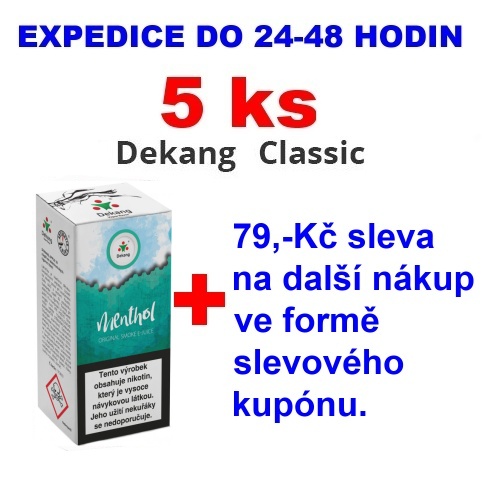 Liquid Dekang Menthol (Mentol) 10ml - 11mg 5ks
