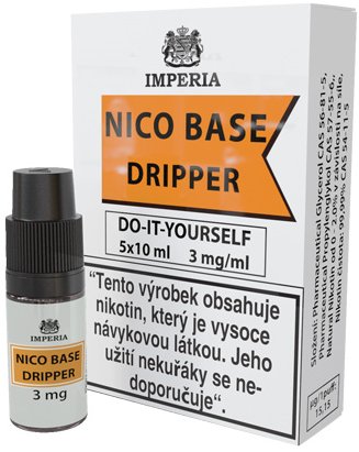 Nikotinová báze IMPERIA Dripper 5x10ml PG30-VG70 3mg