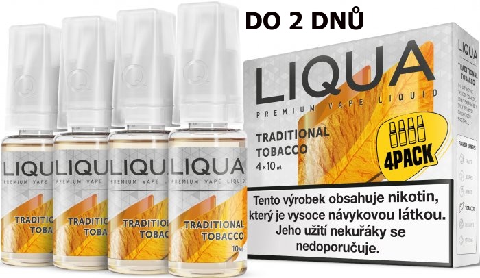 LIQUA 4Pack Traditional tobacco 4x10ml-3mg