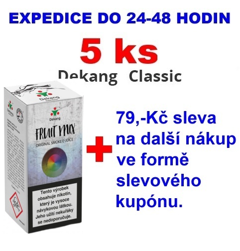 Liquid Dekang Fruit Mix (Ovocný mix) 10ml - 16mg 5ks