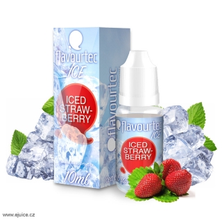 Liquid Flavourtec Ice Ledová jahoda (Iced Strawberry) 10ml  - 18mg 