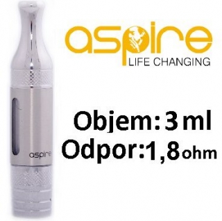 aSpire ET-S Victory BDC clearomizer 3ml 1,8ohm Silver 