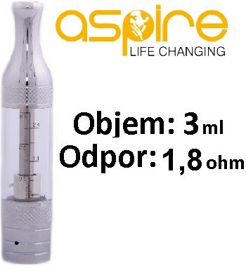 aSpire ET-Victory BVC clearomizer 3ml 1,8ohm Clear 