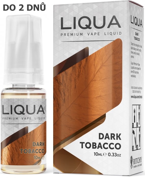 Liquid LIQUA Elements Dark Tobacco 10ml-12mg (Silný tabák)