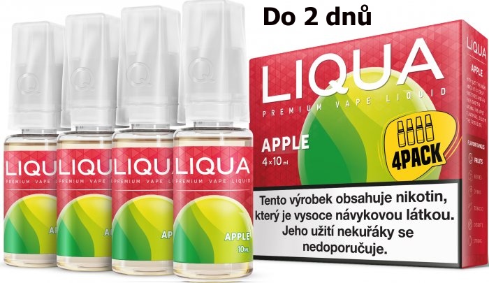 LIQUA 4Pack Apple 4x10ml-6mg (jablko)