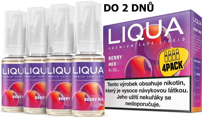 LIQUA 4Pack Berry Mix 4x10ml-6mg (lesní plody)