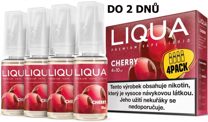 LIQUA 4Pack Cherry 4x10ml-6mg (třešeň)