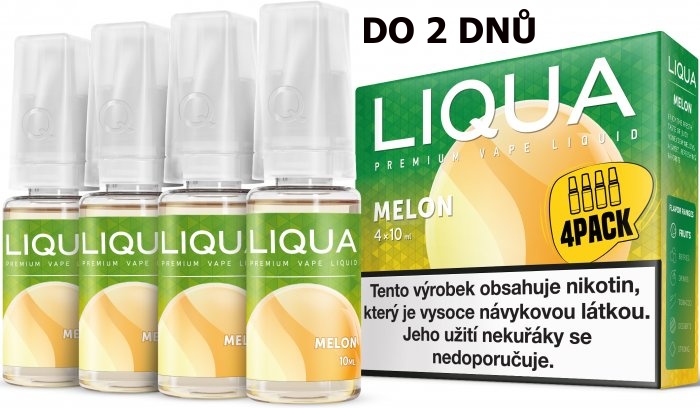 LIQUA 4Pack Melon 4x10ml-6mg (Žlutý meloun)