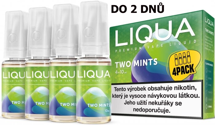 LIQUA 4Pack Two mints 4x10ml-6mg (Chuť máty a mentolu)