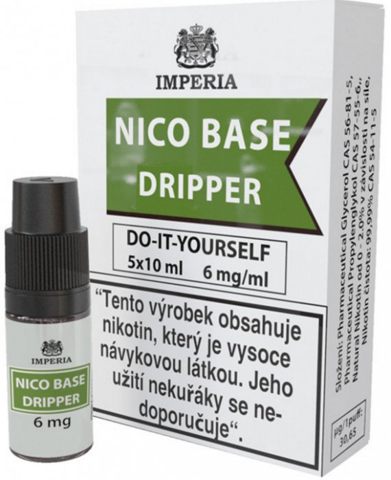 Nikotinová báze IMPERIA Dripper 5x10ml PG30-VG70 6mg