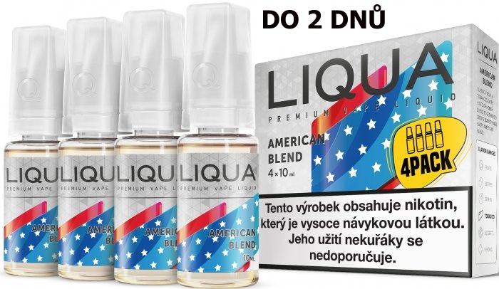 LIQUA 4Pack American Blend 4x10ml-3mg