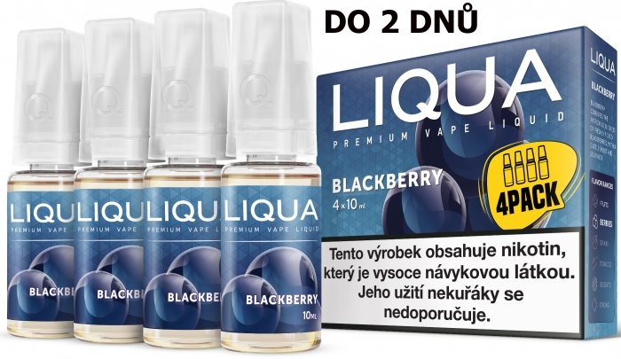 LIQUA 4Pack Blackberry 4x10ml-6mg (ostružina)