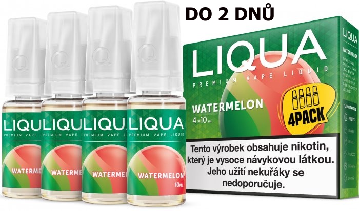 LIQUA 4Pack Watermellon 4x10ml-3mg (Vodní meloun)