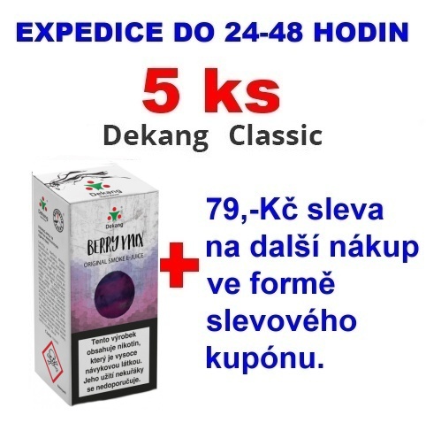 Liquid Dekang Berry Mix (Lesní Plody) 10ml - 0mg 5ks