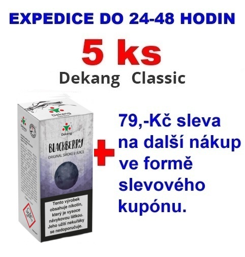 Liquid Dekang Blackberry (Ostružina) 10ml - 18mg 5ks