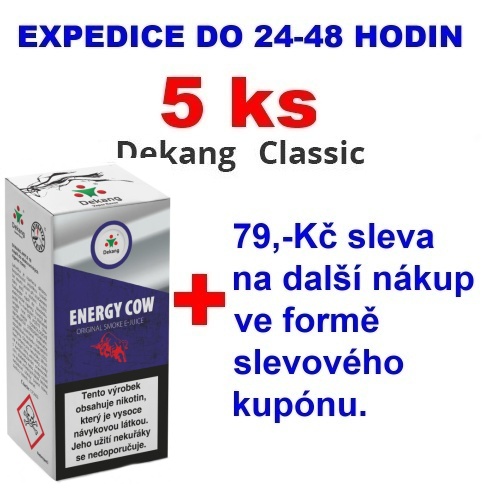 Liquid Dekang Energy Cow (Energetický nápoj) 10ml - 16mg 5ks