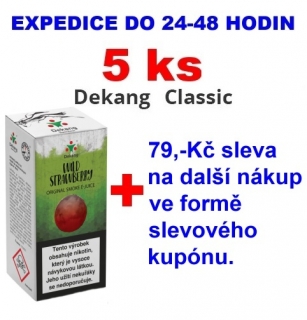 Liquid Dekang Wild Strawberry (Lesní Jahoda) 10ml - 6mg 5ks