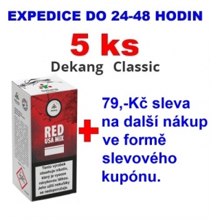Liquid Dekang Red USA MIX 10ml - 11mg 5ks