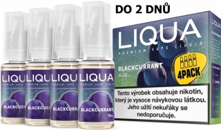 LIQUA 4Pack Blackcurrant 4x10ml-3mg (černý rybíz)