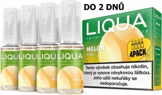 LIQUA 4Pack Melon 4x10ml-3mg (Žlutý meloun)