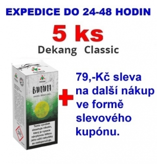 Liquid Dekang Banana (Banán) 10ml - 0mg 5ks
