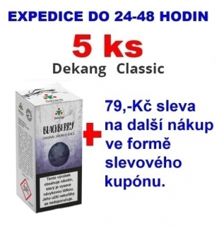 Liquid Dekang Blackberry (Ostružina) 10ml - 0mg 5ks