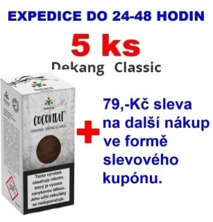 Liquid Dekang Coconut (Kokos) 10ml - 0mg 5ks