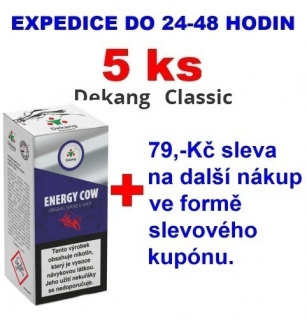 Liquid Dekang Energy Cow (Energetický nápoj) 10ml - 0mg 5ks
